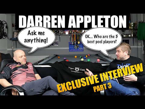 Darren Appleton, Ask Me Anything! - Exclusive Interview Part 3 | 8 Ball pool tips and techniques