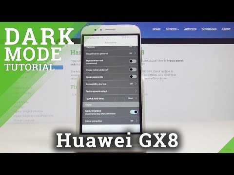 How to Invert Colors in Huawei GX8 – Apply Dark Theme
