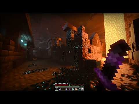 Minecraft Lumen RTX Bedrock Warden and Deep dark