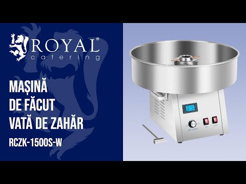 video - Mașină de făcut Vată de Zahăr - 62 cm - oțel inoxidabil - amortizor