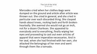 The Call of the Wild Chapter 5