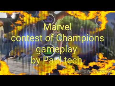 Marvel contest of Champions gameplay on the lg g stylo