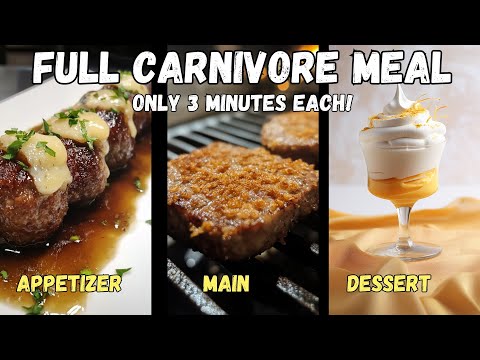 The Easiest Carnivore Meal Ever? 3 Recipes, 3 Ingredients, 3 Minutes!