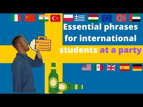 20 Essential Swedish Phrases for Parties! Learn Swedish for Erasmus Students 🇸🇪