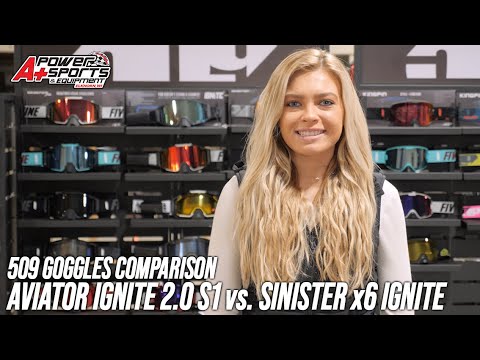 509 Goggle Comparison - Aviator Ignite 2.0 S1 vs Sinister X6 Ignite