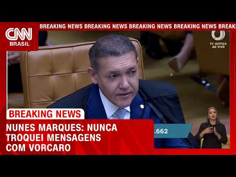 “Me declaro impedido”, diz Kassio Nunes, Presidente do TSE | LIVE CNN