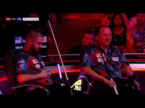 Shane Van Boening/Skyler Woodward vs Joshua Filler/Eklent Kaci | Day Three | 2019 Mosconi Cup