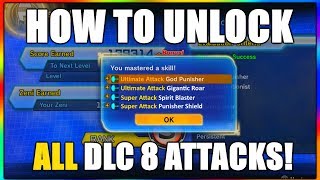 HOW TO UNLOCK ALL SKILLS FROM DLC 8 (Extra Pack 4) | Dragon Ball Xenoverse 2 DLC 8