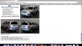 Craigslist SF Bay Area Used Cars   Tutorial Video with Search Details