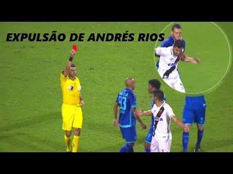 Cartão vermelho para Andrés Ríos - Avaí 1 x 2 Vasco