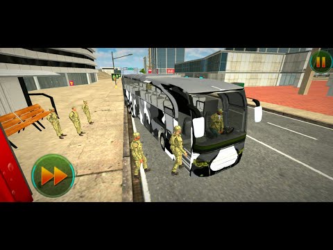 Army bus driver training Android mobile game play bus game