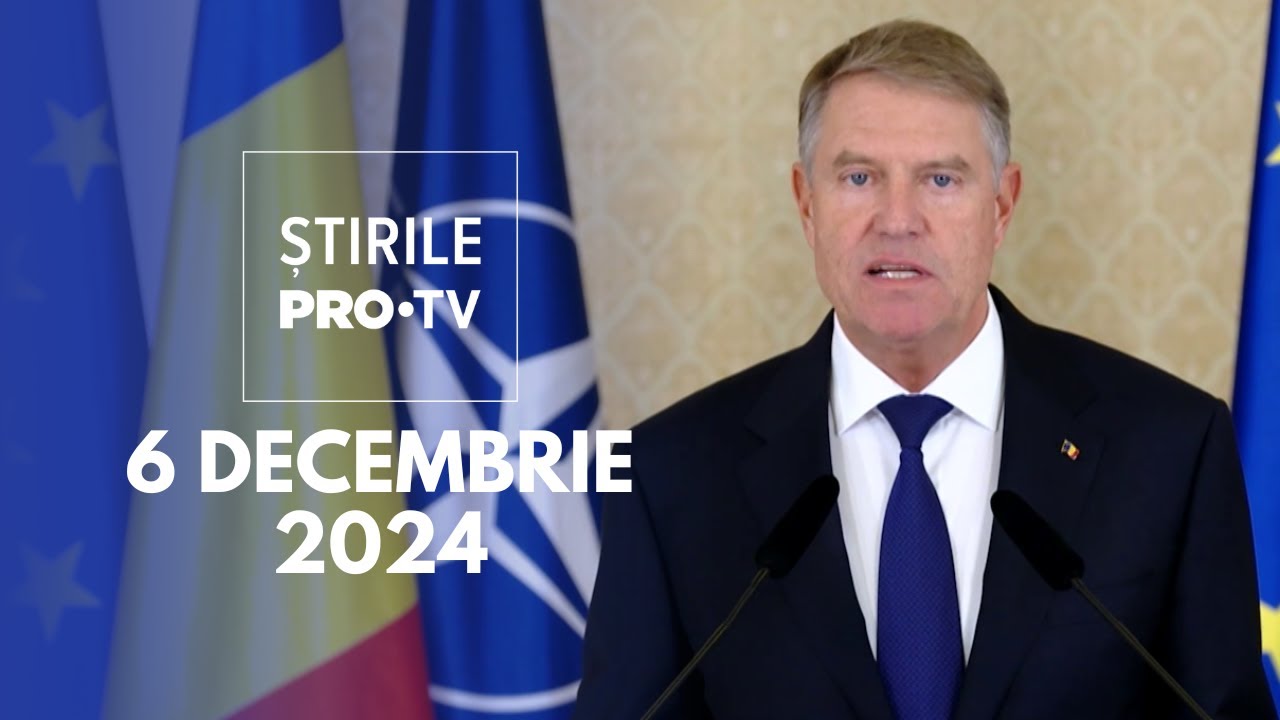 Știrile PRO TV - 6 Decembrie 2024