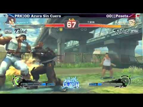 USF4 Top 8 Winter Clash 2015   PRK OD Azura Sin Cuero T Hawk vs OD Peseta