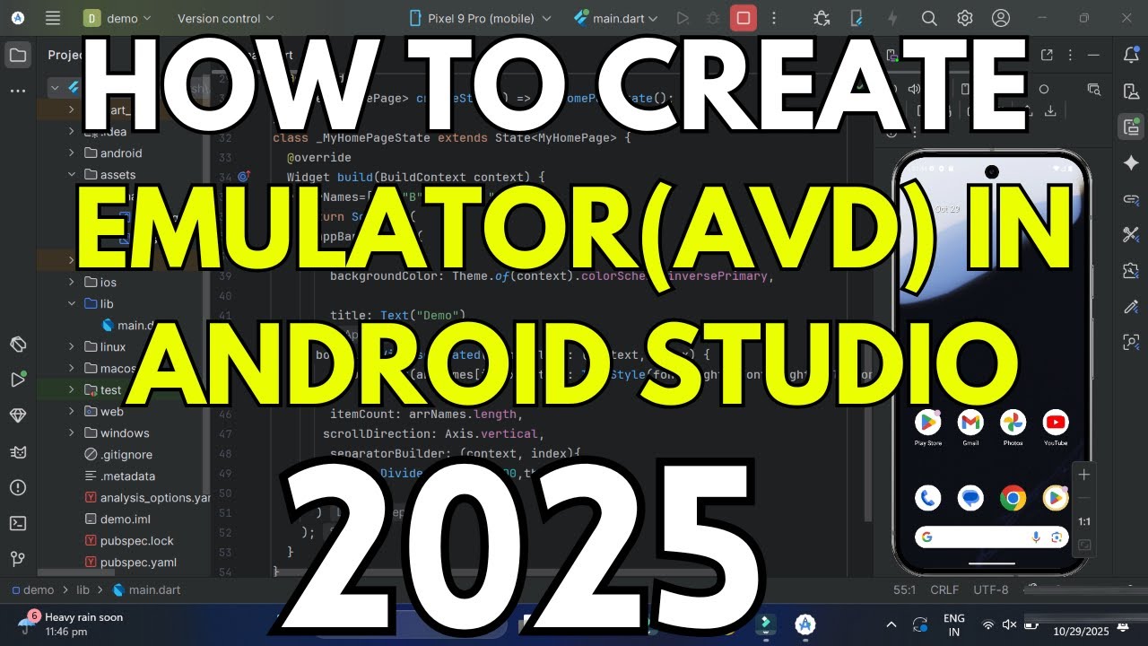 How to Create Virtual Device (AVD)📱 in Android Studio [2025] | Create Emulator in Android Studio