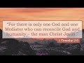 Does 1 Timothy 2:5 teach that Jesus is not God? Sam Shamoun