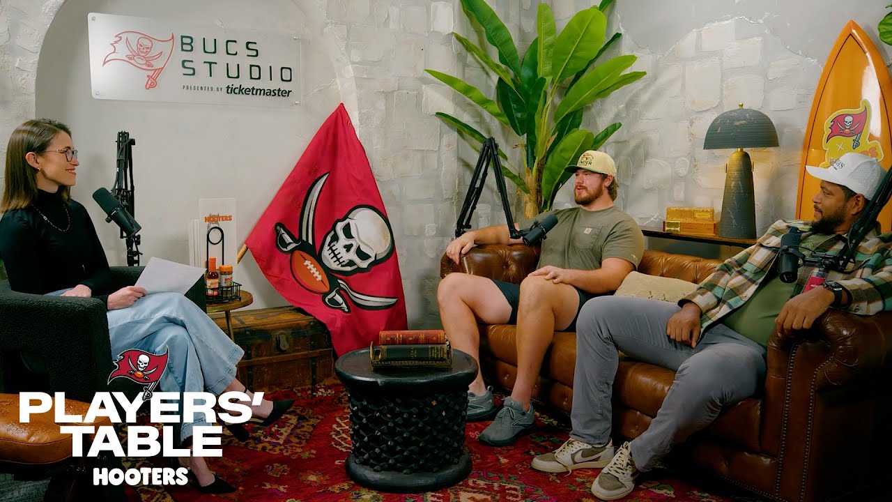 Luke Goedeke: A Win for the Offensive Line | Bucs Players' Table | Tampa Bay Buccaneers