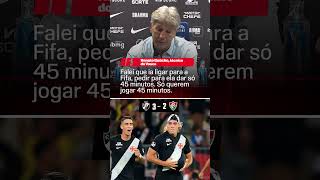 Só joga um tempo?’ Renato Gaúcho brincou com a atuação do Vasco após a virada sobre o Fluminense