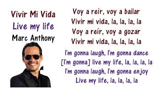 Marc Anthony - Vivir Mi Vida Lyrics English and Spanish - Translation &amp; Meaning - Letras en ingles