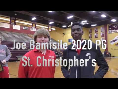 St  Christopher's Joe Bamisile, 2016 17 Highlights