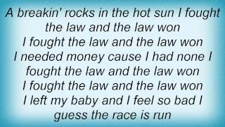 Kris Kristofferson - I Fought The Law Lyrics