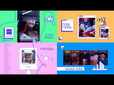 Retro Game Slideshow Modular Template for Apple Motion & FCP - MotionVFX