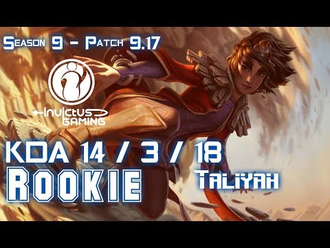 IG Rookie TALIYAH vs ZOE Mid - Patch 9.17 KR Ranked