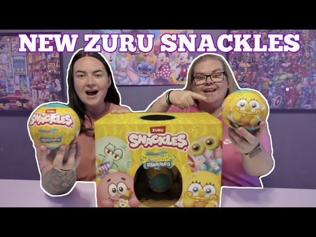 Vídeo relacionado con Snackles Peluche de 35 cm de Personaje Bob Esponja de ZURU, Peluche con Accesorio de Snacks (Squidward Tentacles)