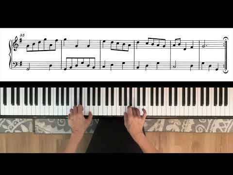Demonstration: Minuet in G major, BWV Anh 116 Petzold from Bach's Anna Magdalena Notebook