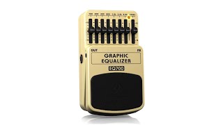 Video thumbnail for GRAPHIC EQUALIZER EQ700 Ultimate 7-Band Graphic Equalizer by Behringer