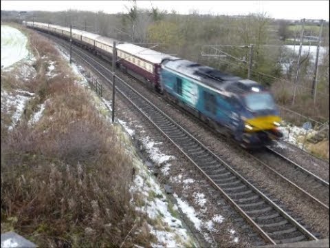 68 017 and 68 016 at Ricknall and Durham 2/12/17