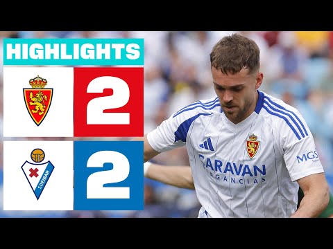 REAL ZARAGOZA 2 - 2 SD EIBAR I HIGHLIGHTS LALIGA HYPERMOTION