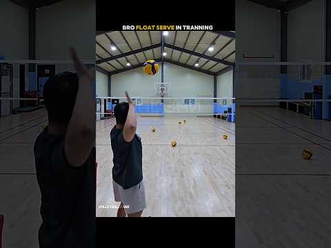 Incredible Float Serve ☠️🥶. {watch till end} #volleyball #volleyballshorts