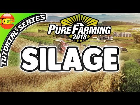 Pure Farming 2018 Tutorial Series Gameplay #2- How to make silage from grass!