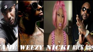 Rah - Lil Wayne Ft. Nicki Minaj Rick Ross & The Game ( BASS BOOSTED ) 2012