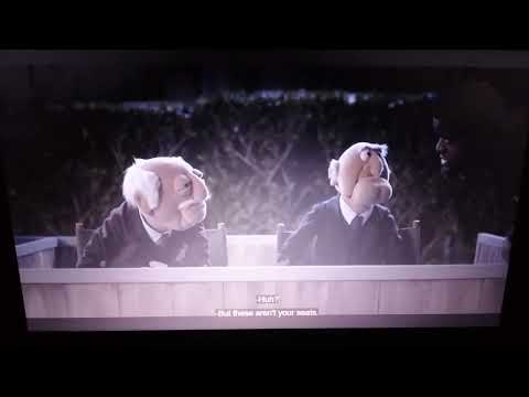 Statler and Waldorf's cameo in the Muppets Mayhem