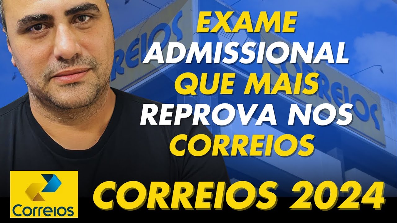 Exame Médico que mais reprova nos correios