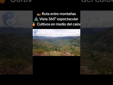 📍 Mesa de los Santos - Santander 🇨🇴🏍️ Ruta entre montañas⛰️ Vista 360° espectacular🍍 Cultivos
