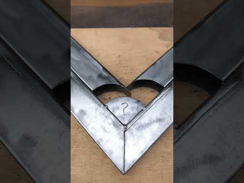 Hollow metal corner cutting trick.