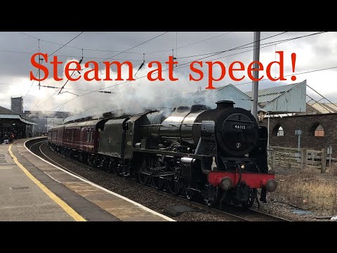 46115 ‘Scots guardsman’ STORMS through Penrith! | 11/02/23