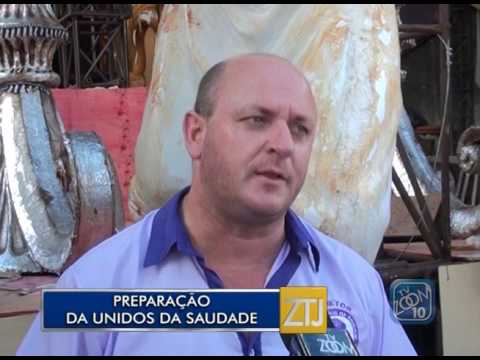 02-02-2017 - PREPARAÇÃO DA UNIDOS DA SAUDADE PARA O CARNAVAL - ZOOM TV JORNAL