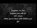 Sublime - Don't Push (lyrics)