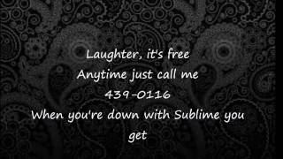 Sublime - Don&#39;t Push (lyrics)