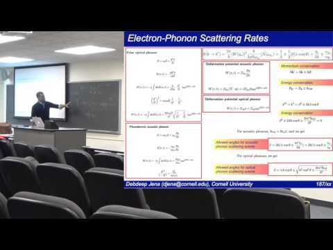 Quantum Transport (Lecture 19): Phonon scattering mechanisms and phonon-limited Mobility
