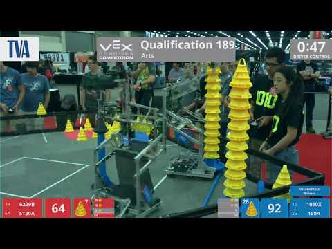 2018 VRC Arts Q189 - 6299B 5139A vs 1010X 180A - 89 to 151