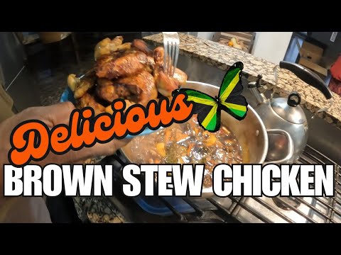 DELICIOUSLY EASY Jamaican Brown Stew Chicken Recipe!