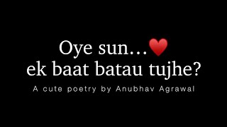 A Cute Hindi Poetry for your Special One ♥️  B