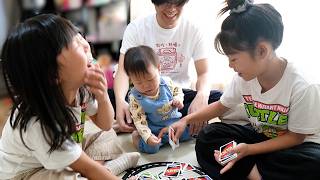 0歳10ヶ月だけどUNOもジェンガもねぇね達と出来たわ