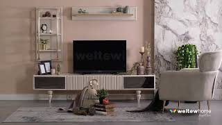 EMIRGAN Wall Units and TV Cabinet - MEESHAN LUXE HOME | WELTEW HOME Tu
