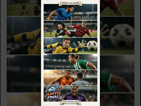 ⚽ Copa Paraíba 2026 ganha forma! #futebol #esporte