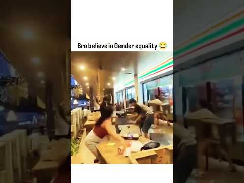 Bro believe in gender equality😂 #shorts #shortsfeed #memes #trending #couple #runninggag #newmemes